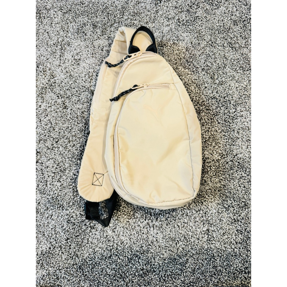 Puma Sling Backpack Crossbody Beige One-Strap Athletic Bag